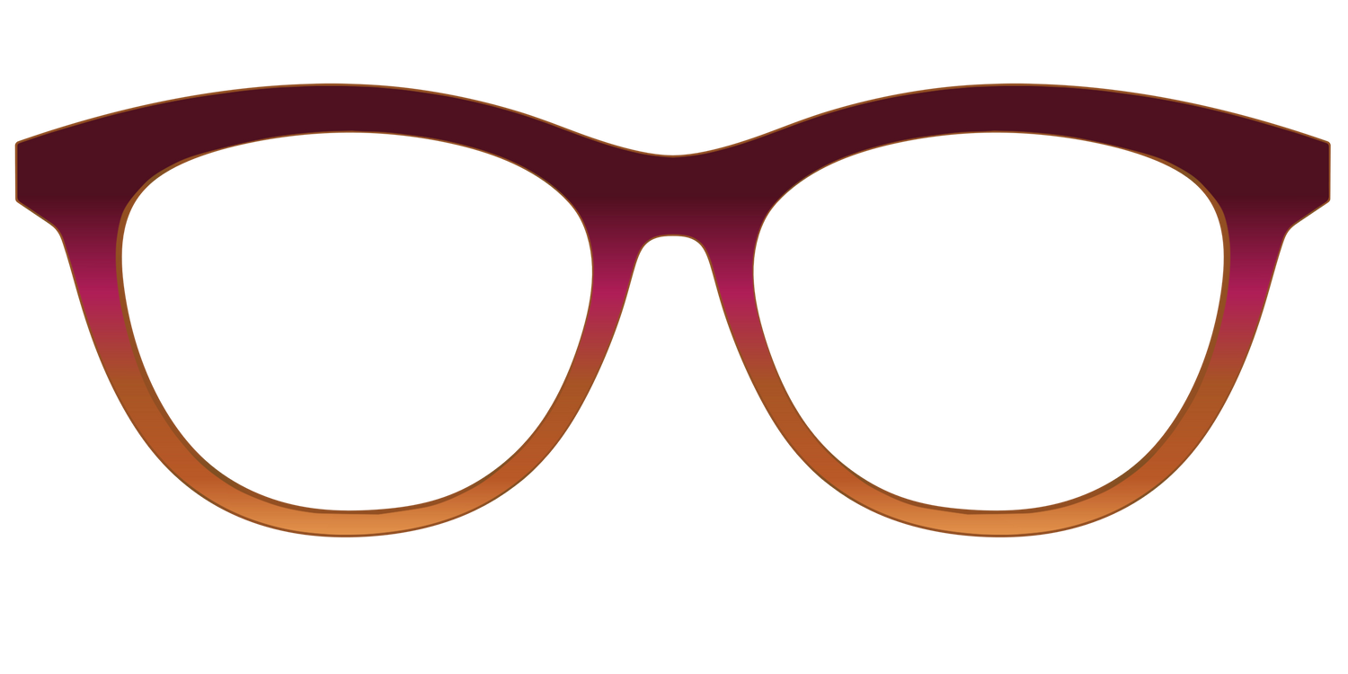 The Umber to Ochre Gradient - Front Top Image - Pair Eyewear