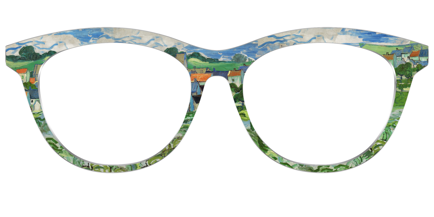 The View of Auvers-Sur-Oise - Front Top Image - Pair Eyewear