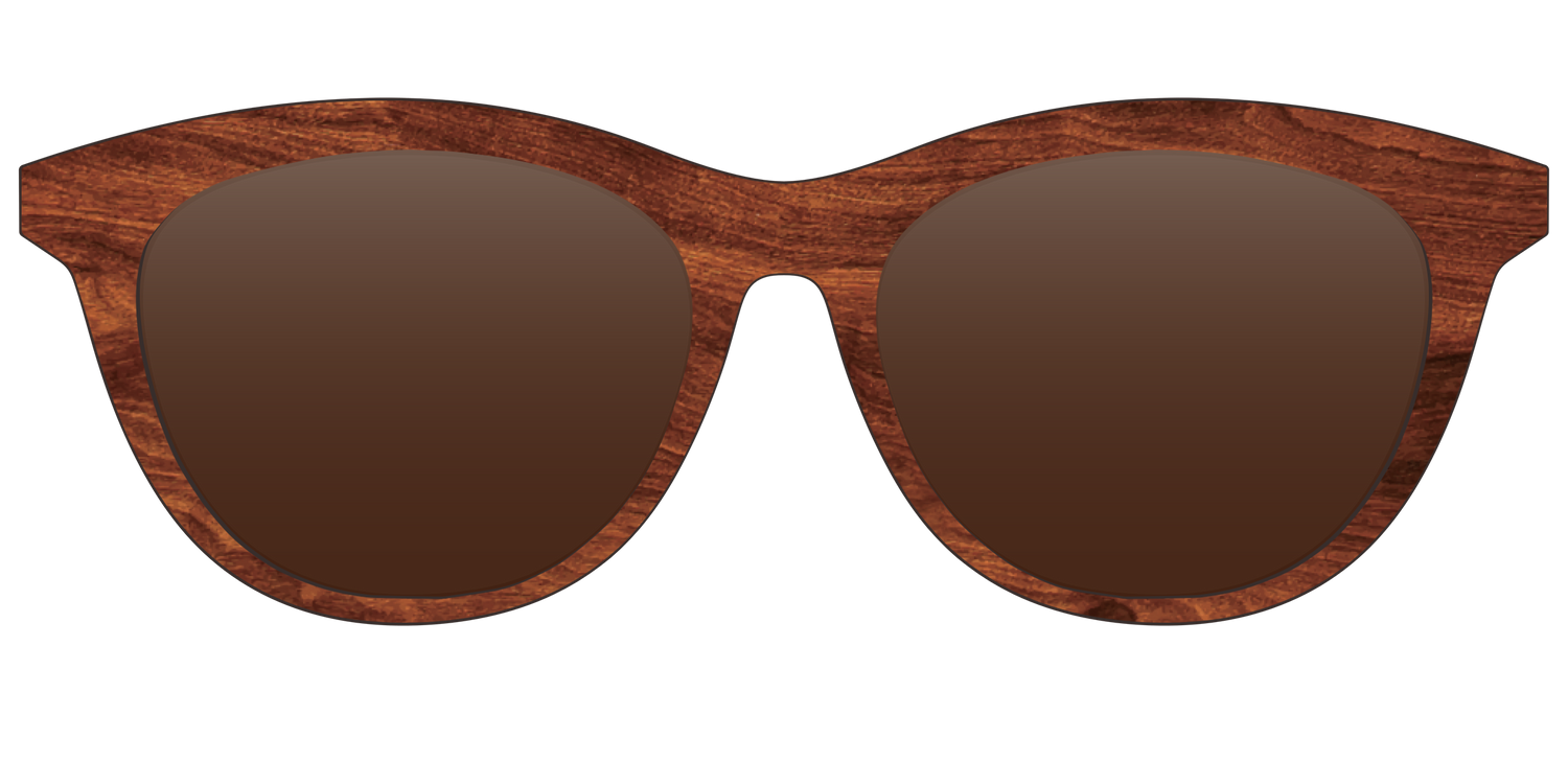 The Polarized Woodgrain Sun Top - Front Top Image - Pair Eyewear