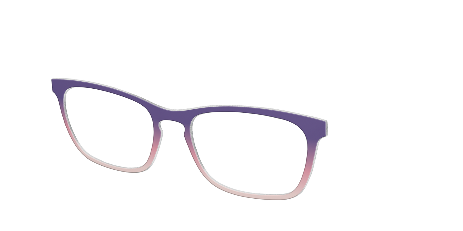 The Acai to Blush Gradient - Angle Top Image - Pair Eyewear