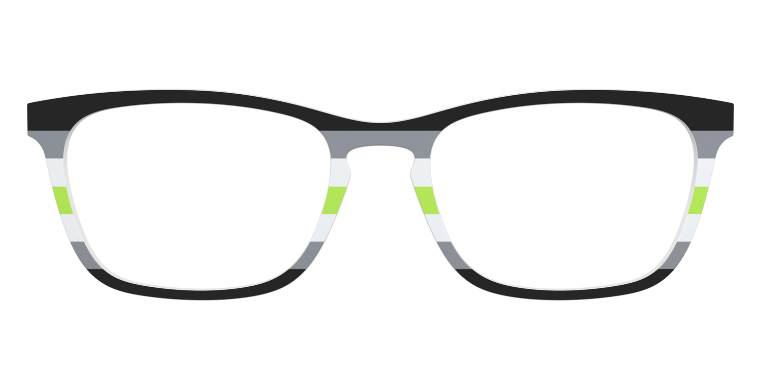 The Agender Flag - Front Top Image - Pair Eyewear