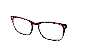The Apple Polka Dot Split - Angle Top Thumbnail - Pair Eyewear