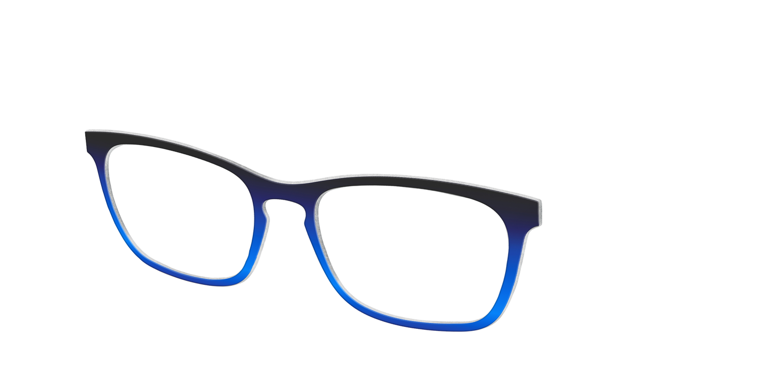 The Black to Blueberry Gradient - Angle Top Image - Pair Eyewear