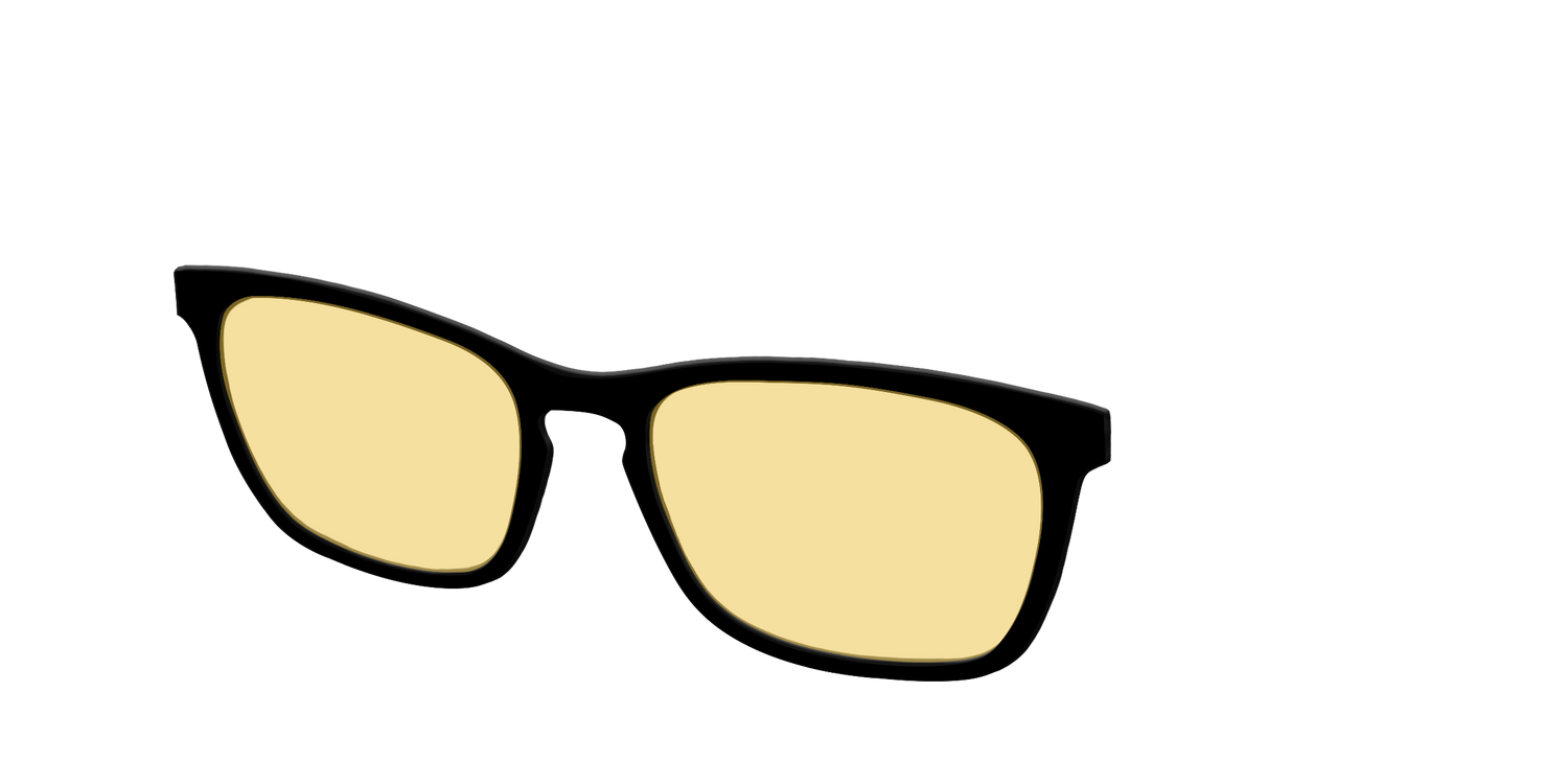 The Black with Driving Lens - Angle Top Image - Pair Eyewear