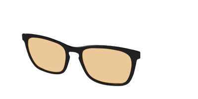 The Black With Umber Brown Lens - Angle Top Thumbnail - Pair Eyewear
