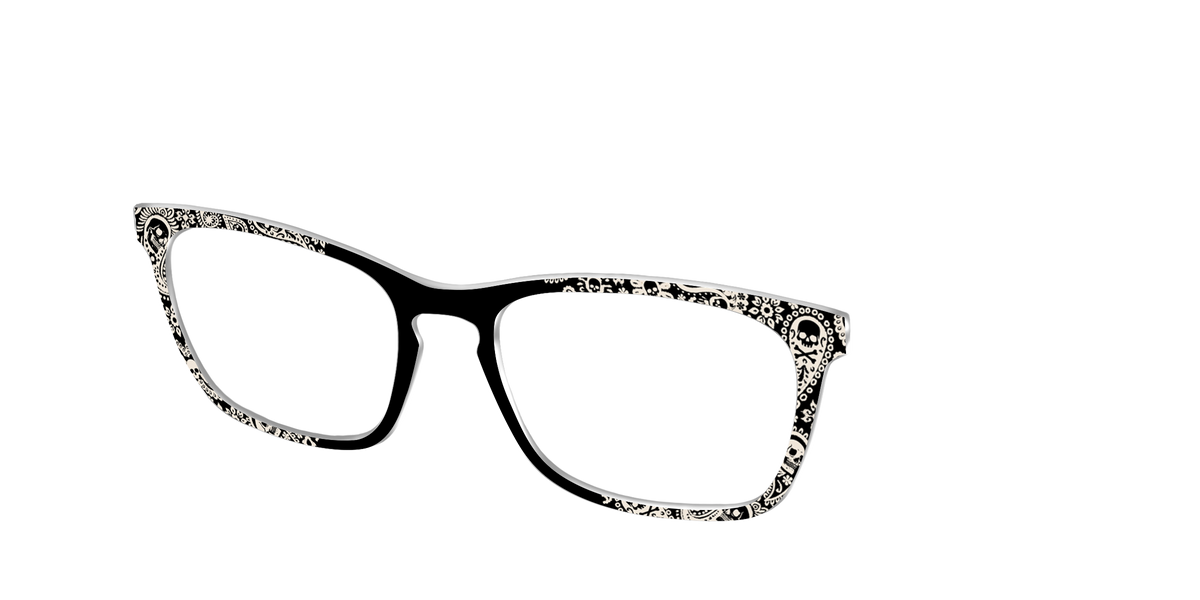 The Bone White Paisley - Angle Top Image - Pair Eyewear