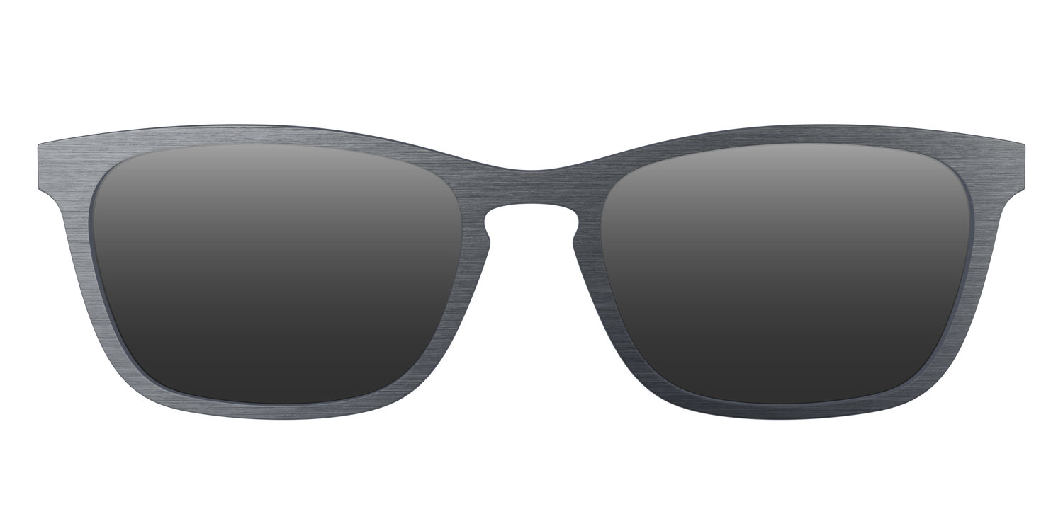The Polarized Brushed Nickel Sun Top - Front Top Image - Pair Eyewear