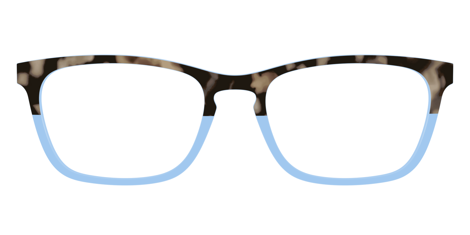 The Denim Tortoise Crystal Split - Front Top Image - Pair Eyewear