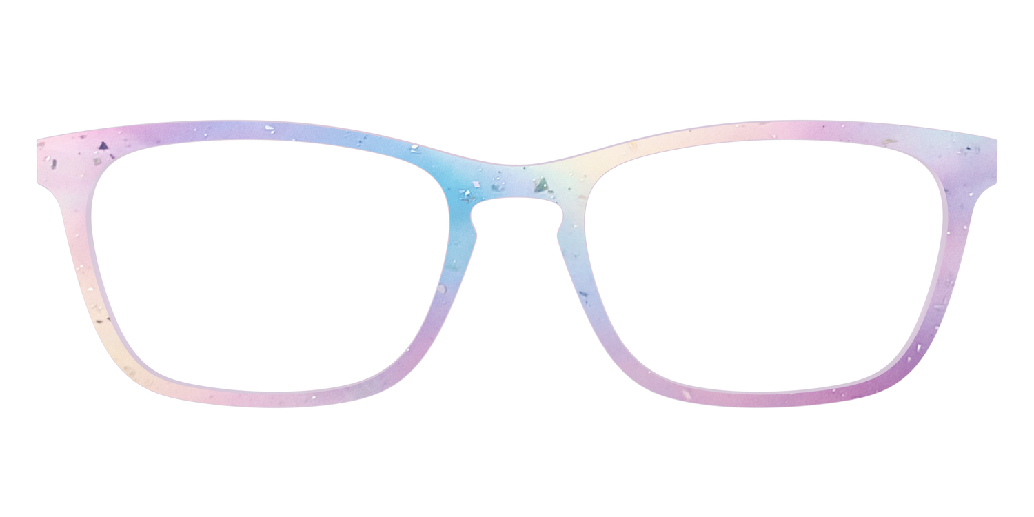 The Dreamy Pastel with Holographic Glitter - Front Top Image - Pair Eyewear