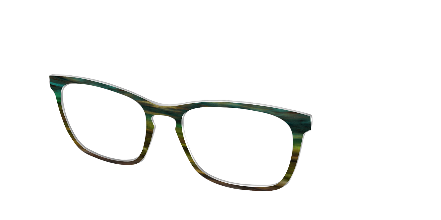 The Emerald Gradient Horn - Angle Top Image - Pair Eyewear