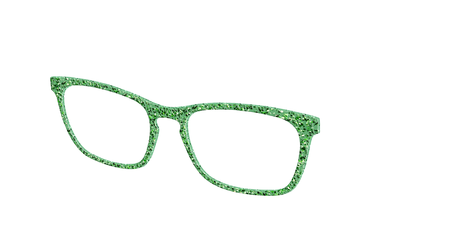 The Emerald Sparkle - Angle Top Image - Pair Eyewear