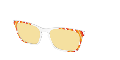The Groovy Stripes with Citrine Yellow Lens - Angle Top Thumbnail - Pair Eyewear