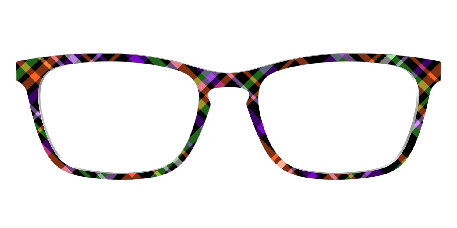 The Hexed Plaid - Front Top Image - Pair Eyewear