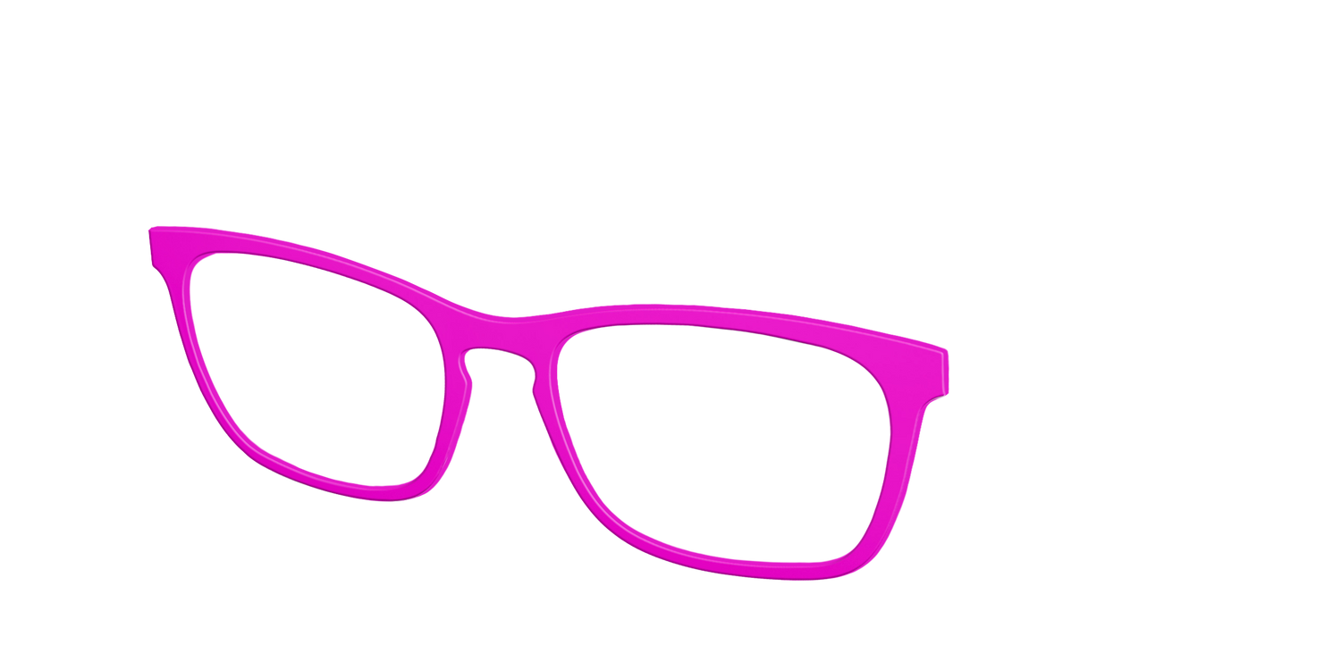 The Hot Pink - Angle Top Image - Pair Eyewear