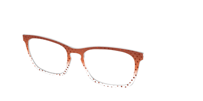 The Inferno Orange Gradient Crystal Polka Dots - Angle Top Thumbnail - Pair Eyewear