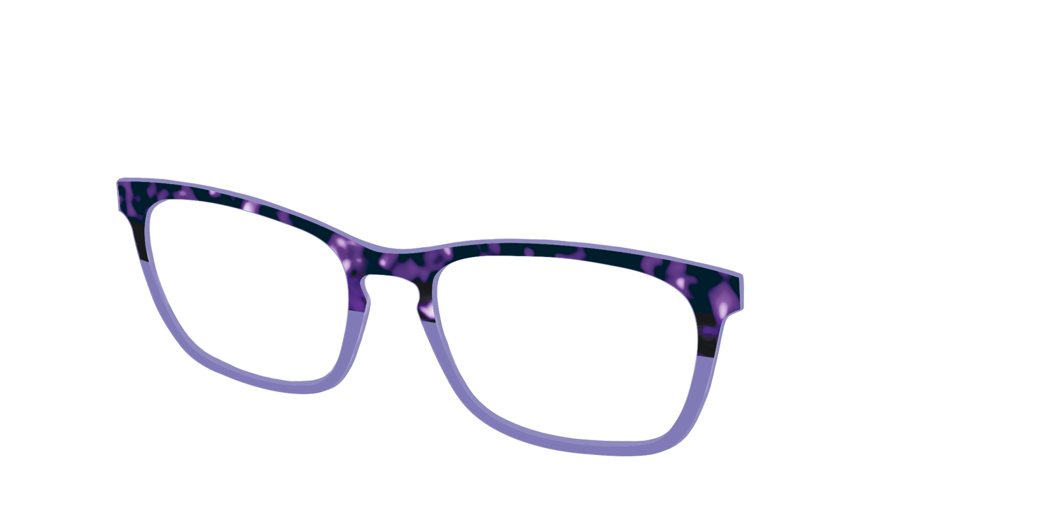 The Iris Tortoise Crystal Split - Angle Top Image - Pair Eyewear