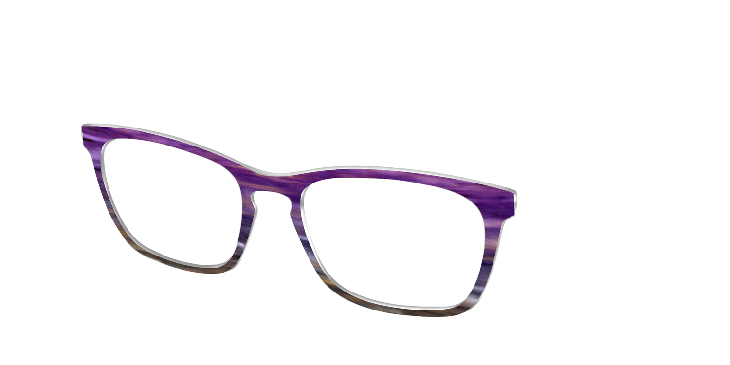 The Lilac Gradient Horn - Angle Top Image - Pair Eyewear