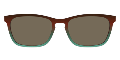 The Polarized Mahogany to Juniper Woodgrain Sun Top - Front Top Thumbnail - Pair Eyewear
