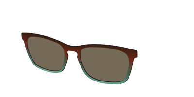 The Polarized Mahogany to Juniper Woodgrain Sun Top - Angle Top Thumbnail - Pair Eyewear