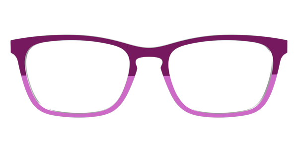 The Casper - Violet Pearlized Gradient Acetate Rose Gold Metal