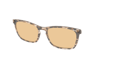 The Neutral Tort Crystal With Umber Brown Lens - Angle Top Thumbnail - Pair Eyewear