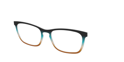 The Onyx to Rust Gradient - Angle Top Thumbnail - Pair Eyewear