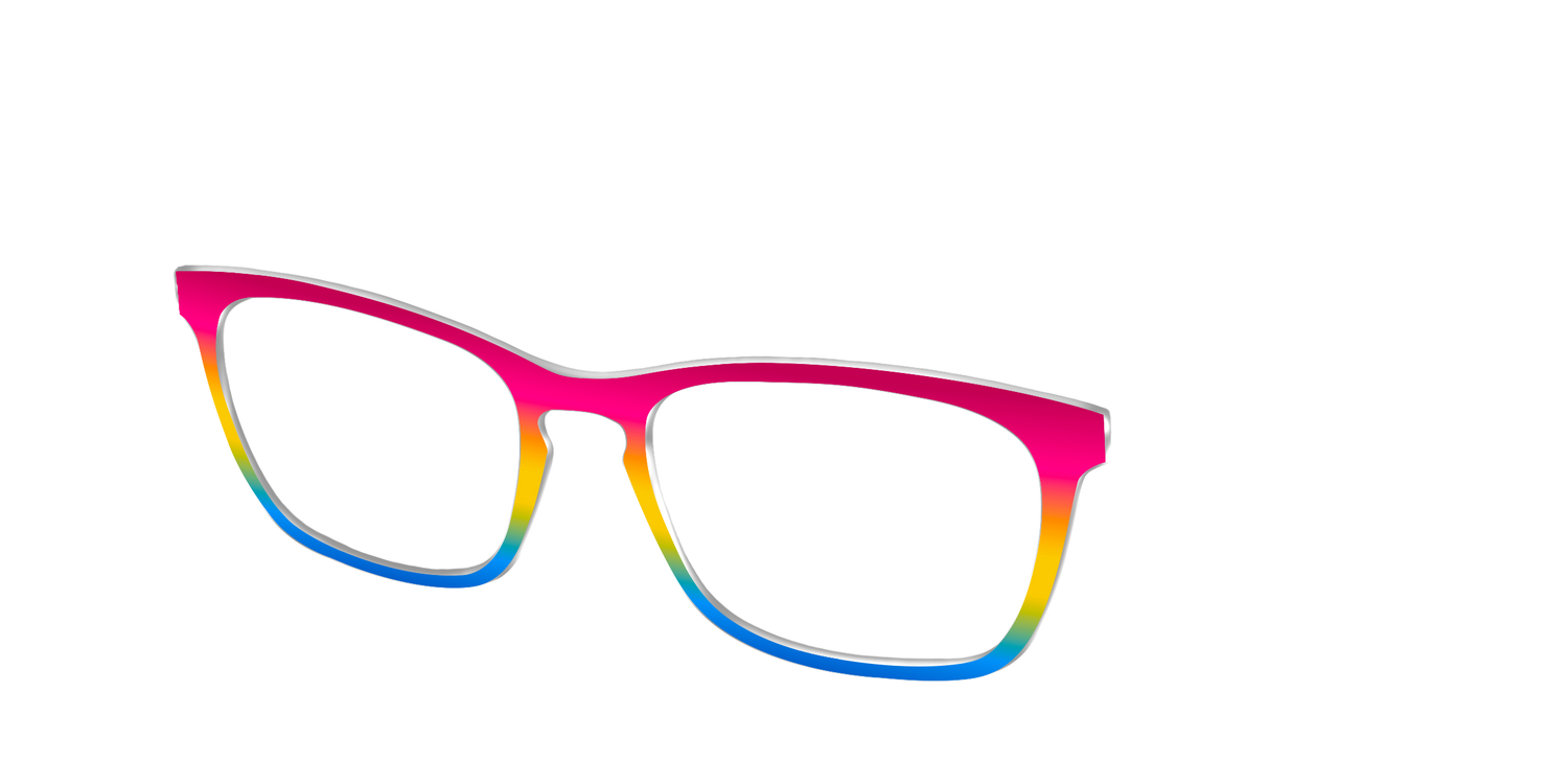 The Pansexual Gradient - Angle Top Image - Pair Eyewear