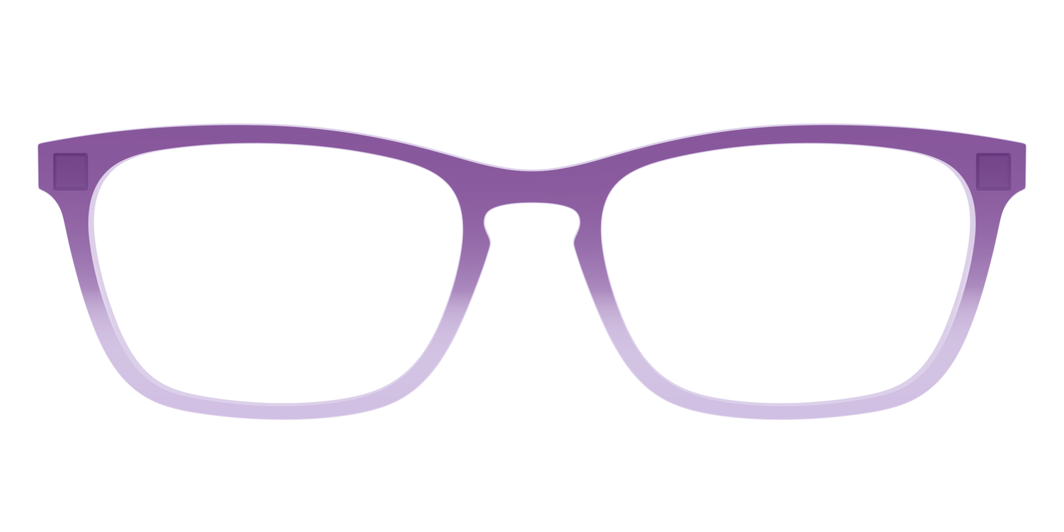 The Plum to Lilac Gradient Crystal - Front Top Image - Pair Eyewear