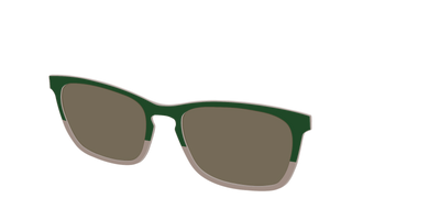 The Polarized Cedar & Sap Crystal Split Sun Top - Angle Top Thumbnail - Pair Eyewear