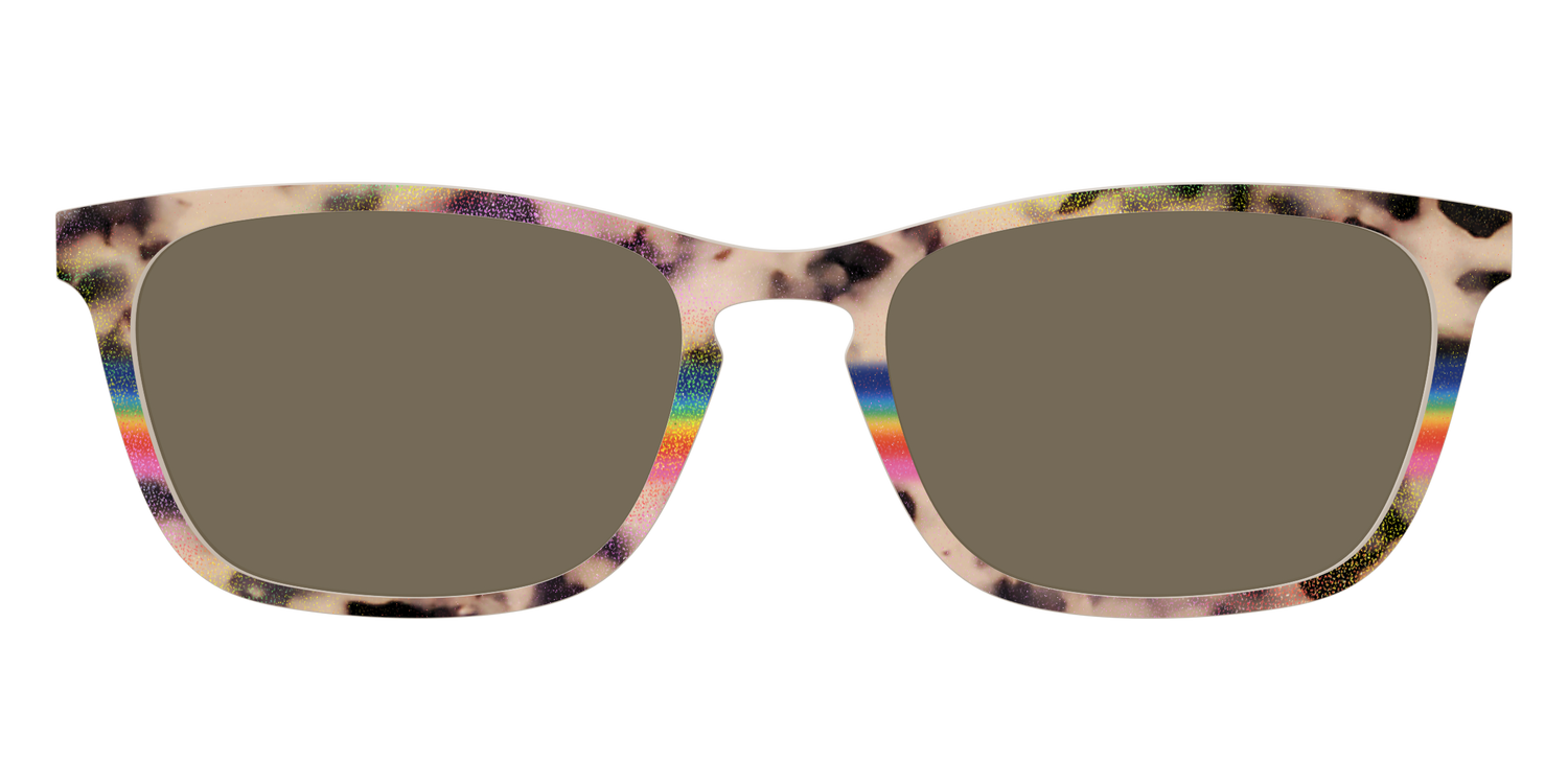 The Polarized Prism Split Tortoise Sun Top - Front Top Image - Pair Eyewear