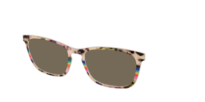 The Polarized Prism Split Tortoise Sun Top - Angle Top Thumbnail - Pair Eyewear