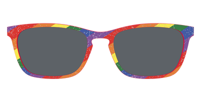 The Polarized Traditional Pride Flag Glitter Sun Top - Front Top Thumbnail - Pair Eyewear