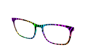 The Prismatic Zebra - Angle Top Thumbnail - Pair Eyewear