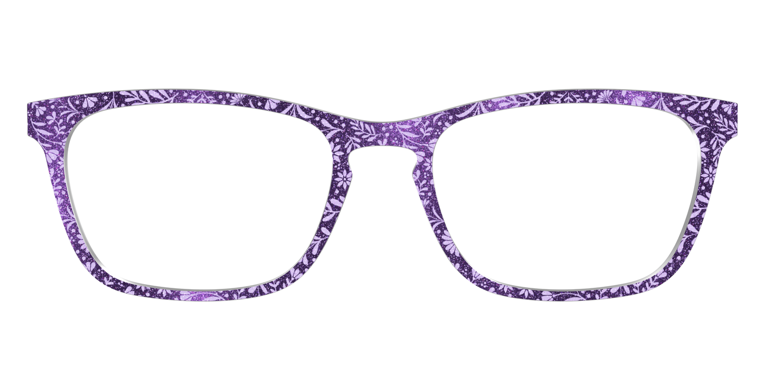The Purple Shimmer Botanical - Front Top Image - Pair Eyewear