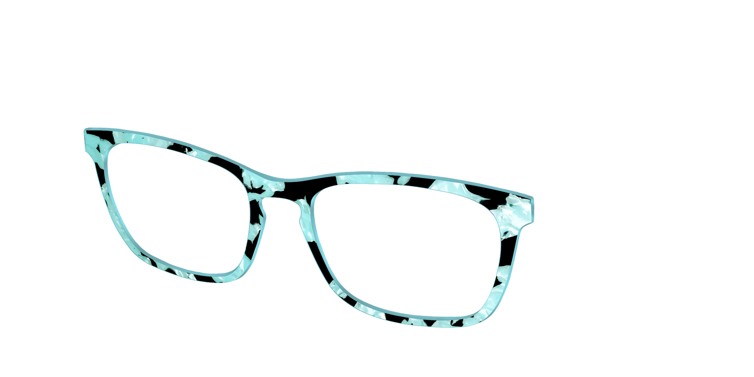 The Robin's Egg Pearl Tortoise - Angle Top Image - Pair Eyewear