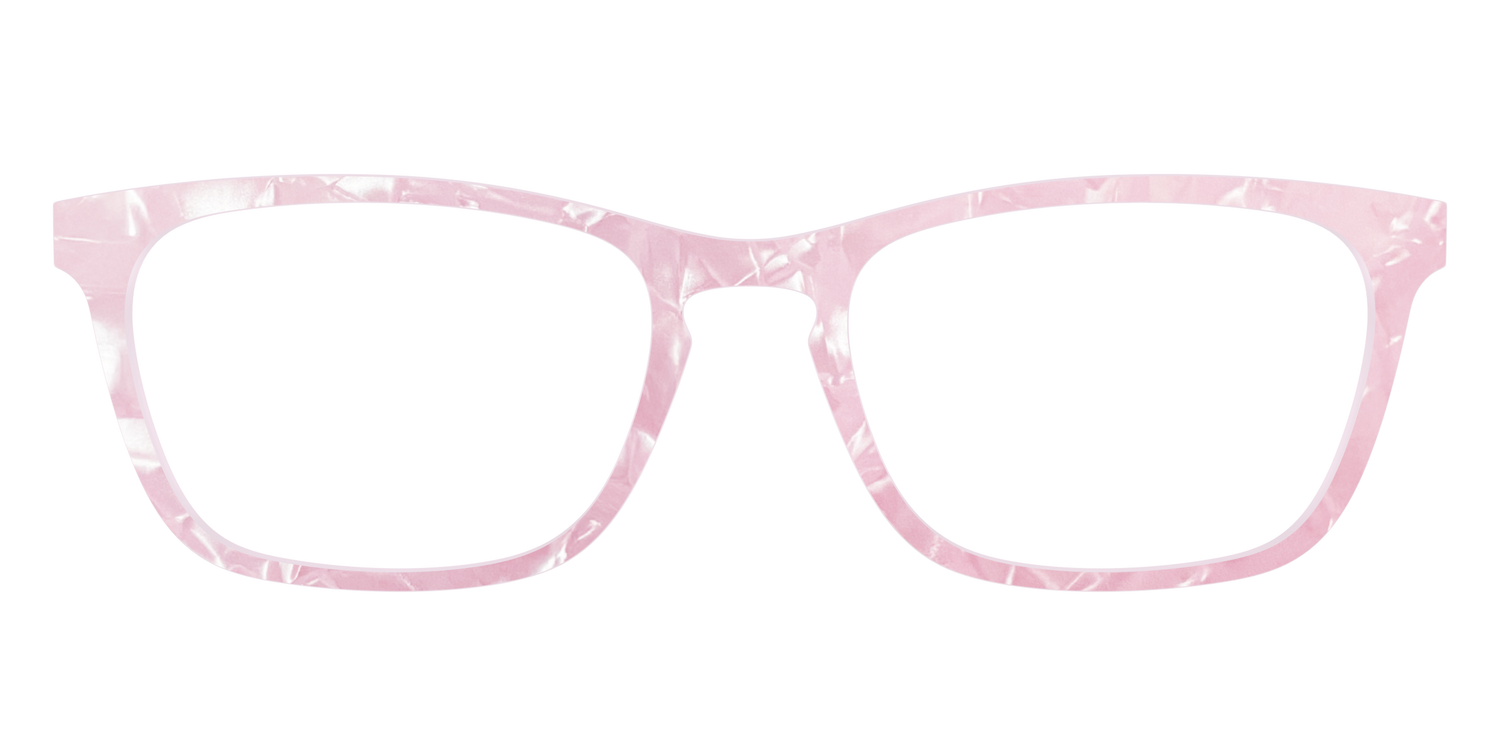 The Rose Quartz Pearl Marble - Front Top Image - Pair Eyewear