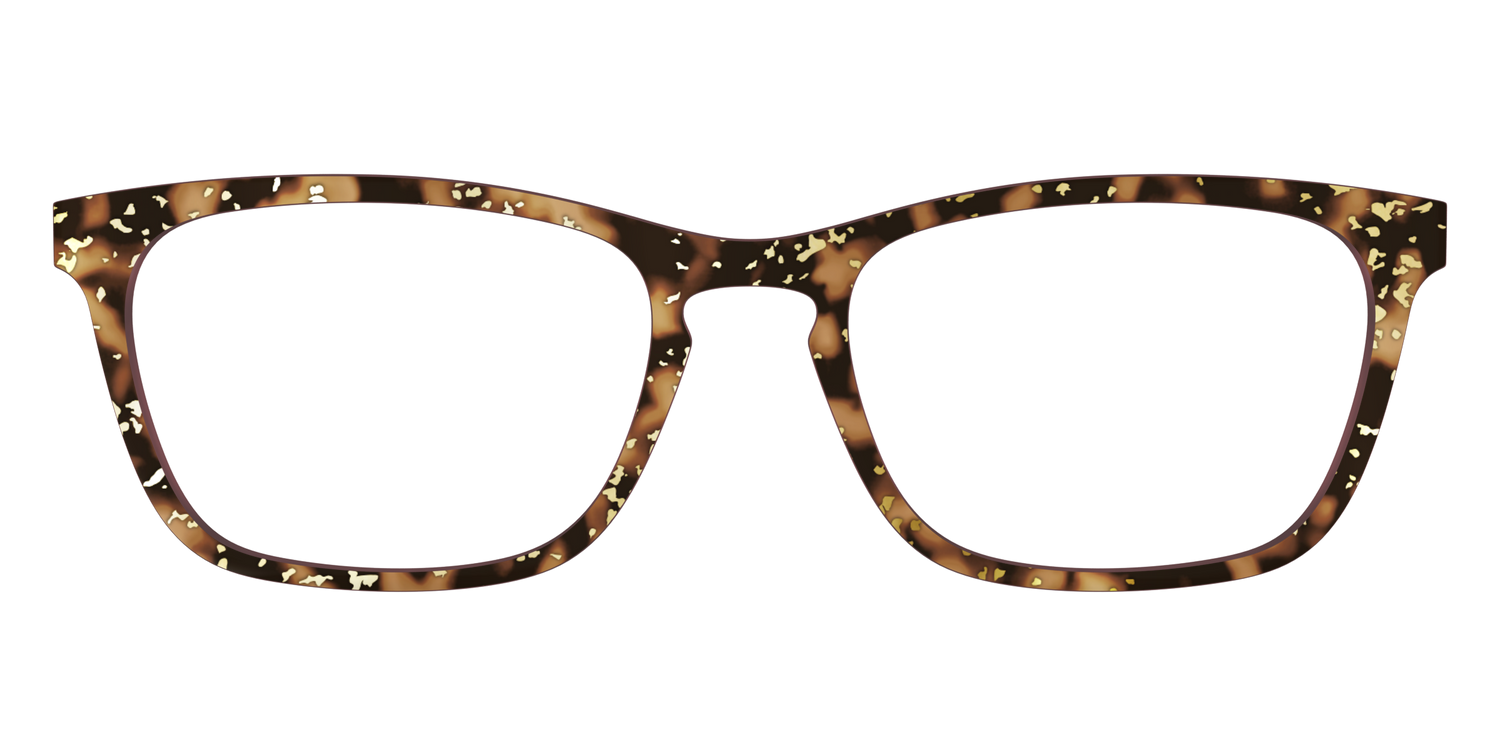 The Sandalwood Tortoise with Gold Foil - Front Top Image - Pair Eyewear