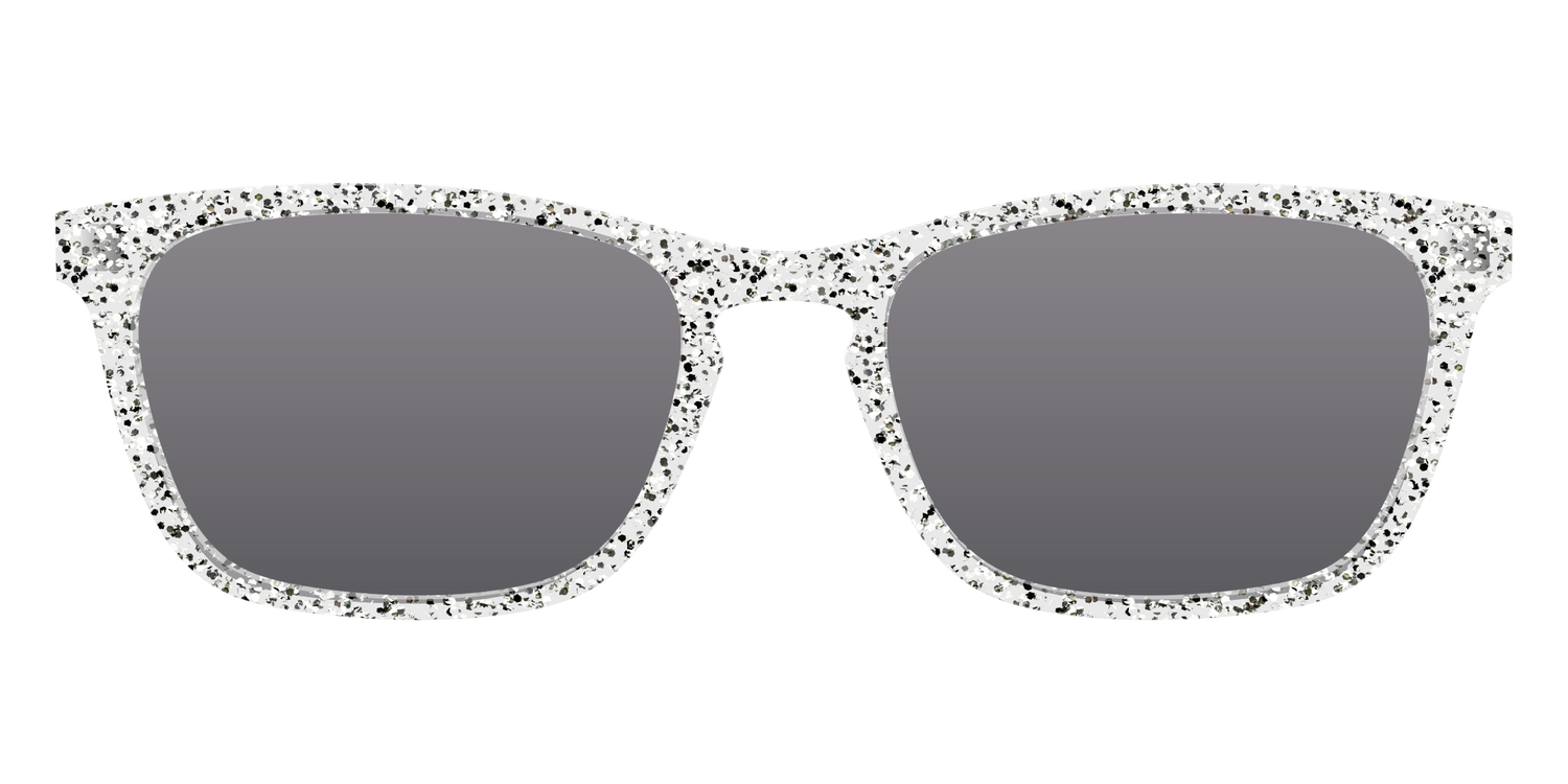 The Polarized Silver Sparkle Sun Top - Front Top Image - Pair Eyewear