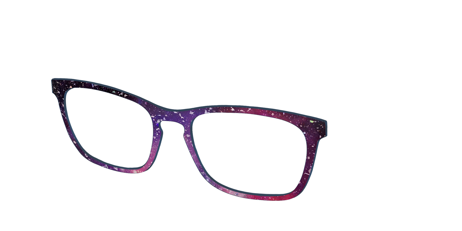 The Twilight Sky with Holographic Glitter - Angle Top Image - Pair Eyewear