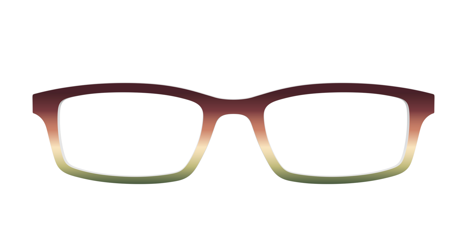The Acorn to Moss Gradient - Front Top Image - Pair Eyewear