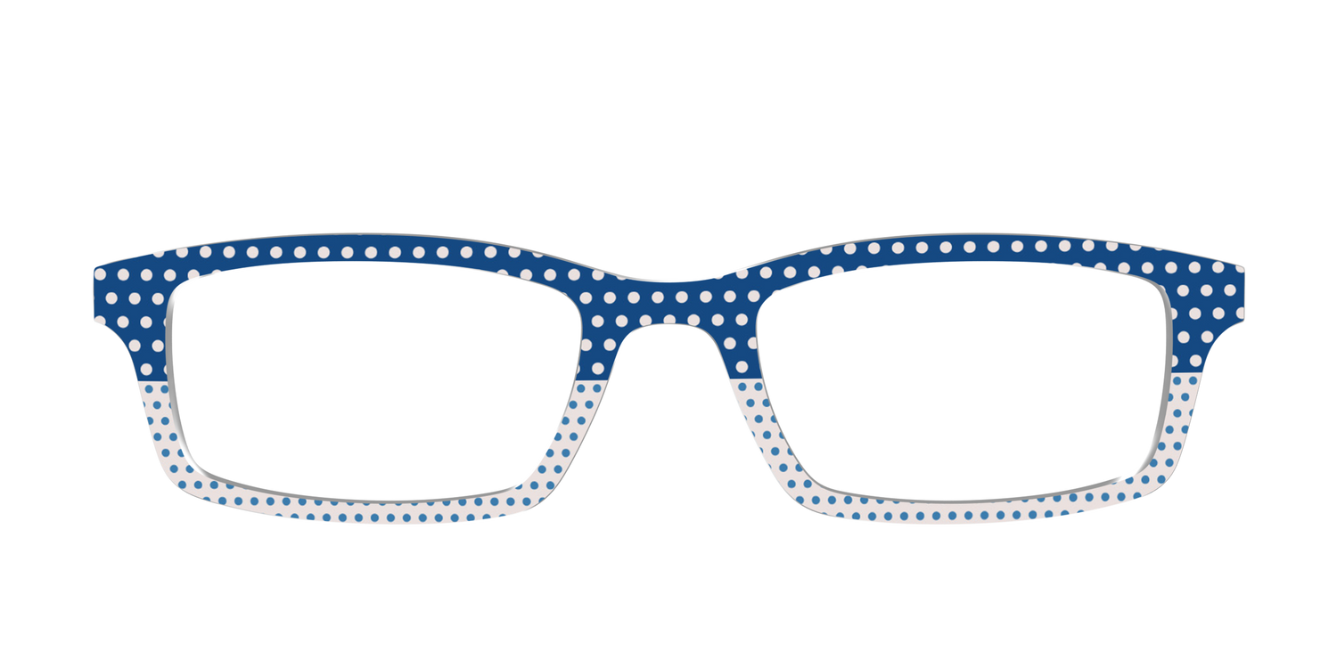 The Aegean Polka Dot Print Mix - Front Top Image - Pair Eyewear