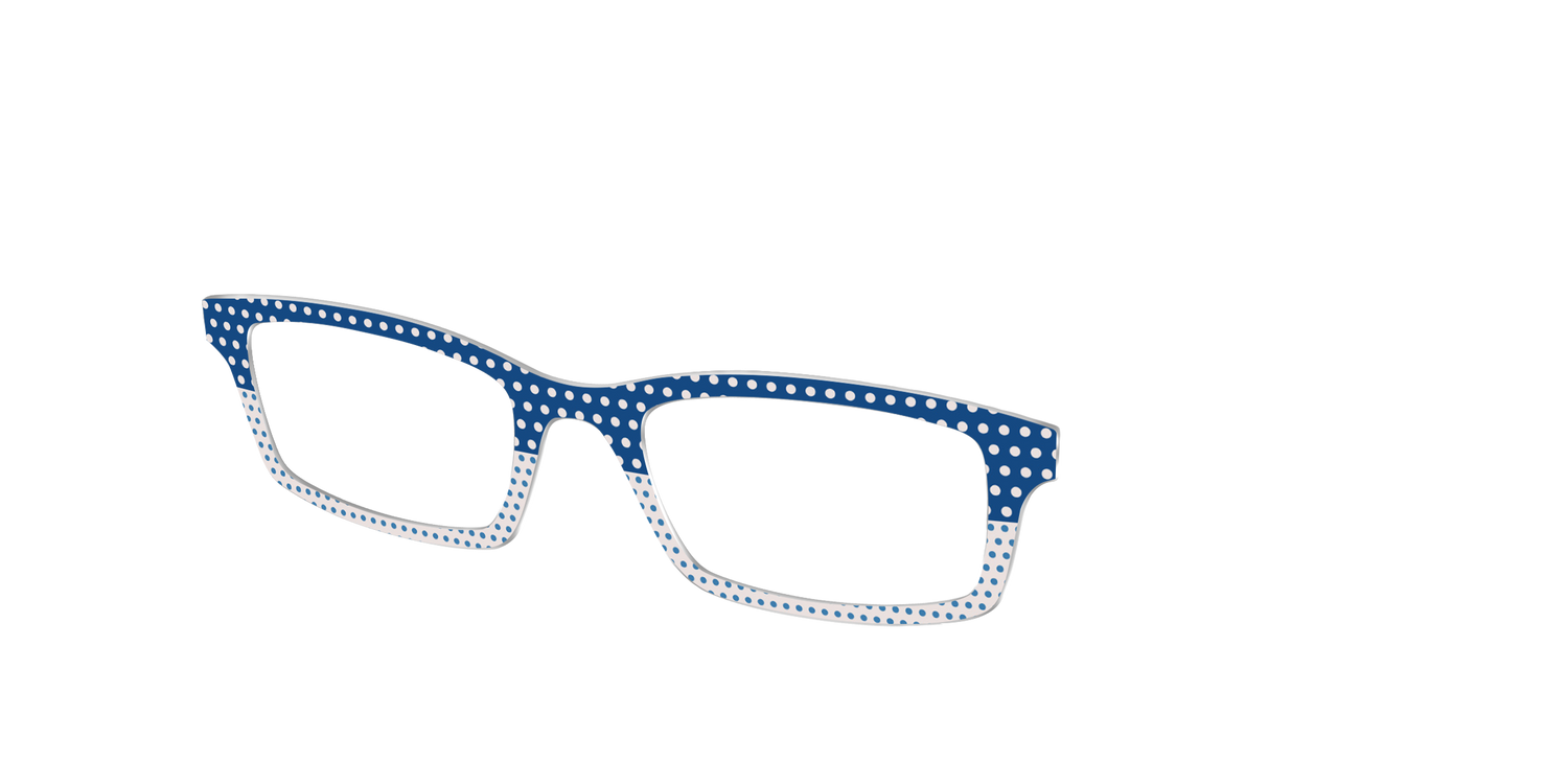 The Aegean Polka Dot Print Mix - Angle Top Image - Pair Eyewear
