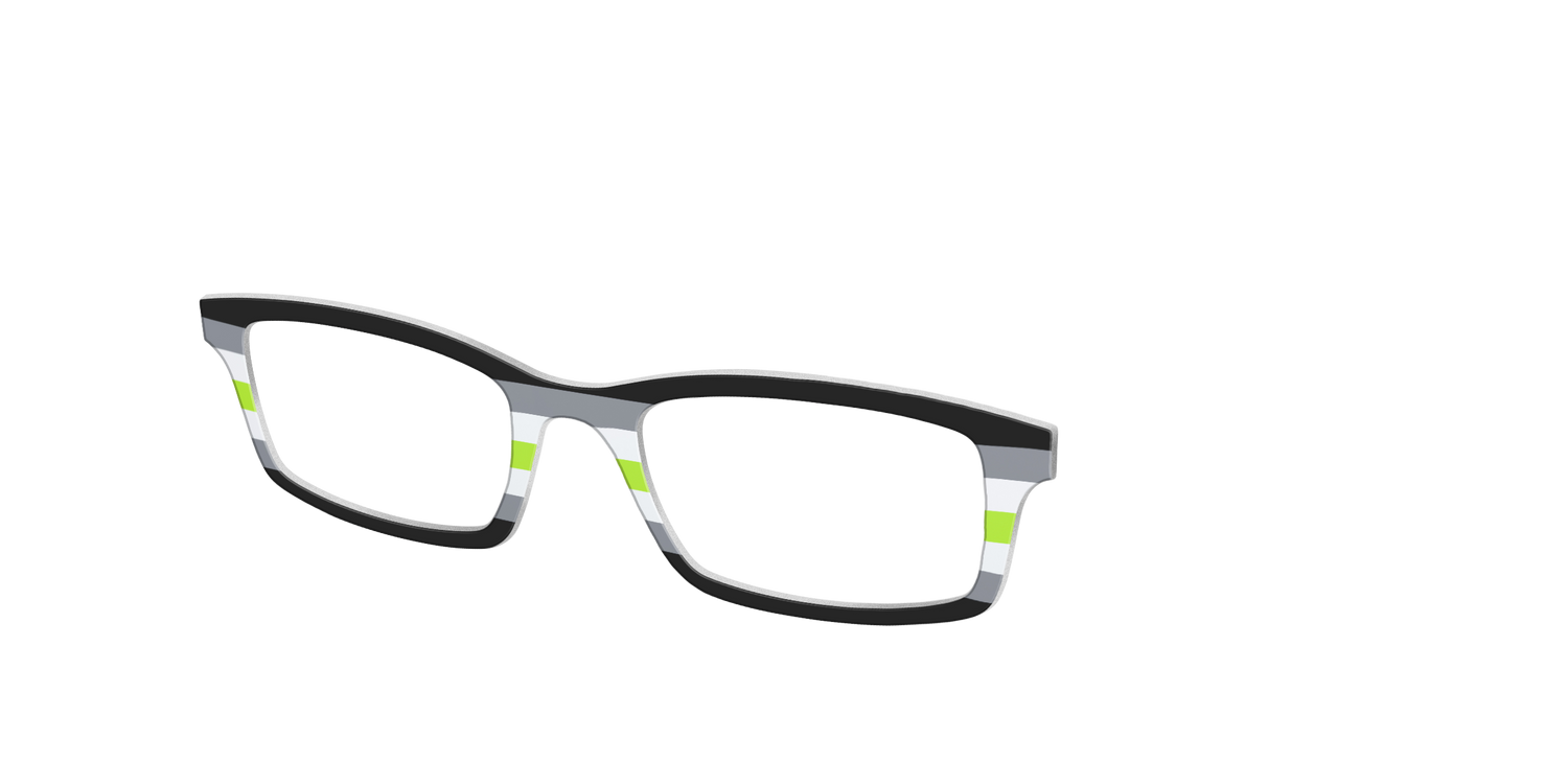The Agender Flag - Angle Top Image - Pair Eyewear