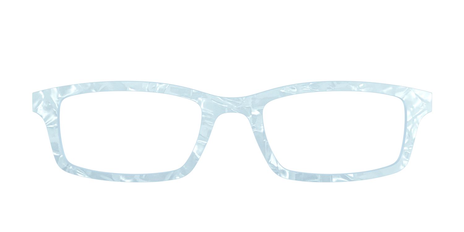 The Aquamarine Pearl Marble - Front Top Image - Pair Eyewear
