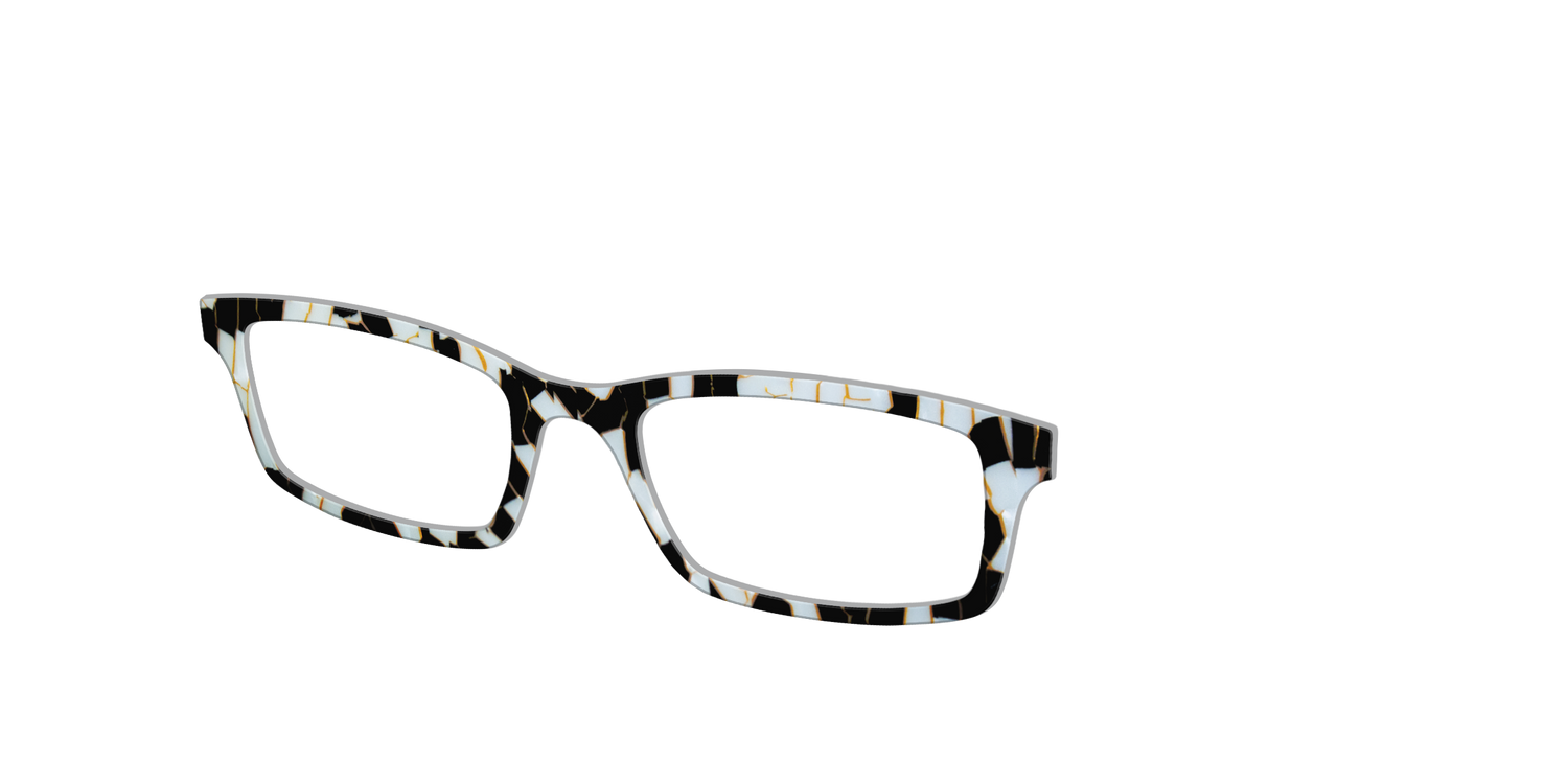 The B&W Kintsugi - Angle Top Image - Pair Eyewear
