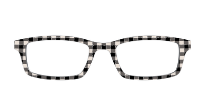 The Black Buffalo Check with Glitter - Front Top Thumbnail - Pair Eyewear