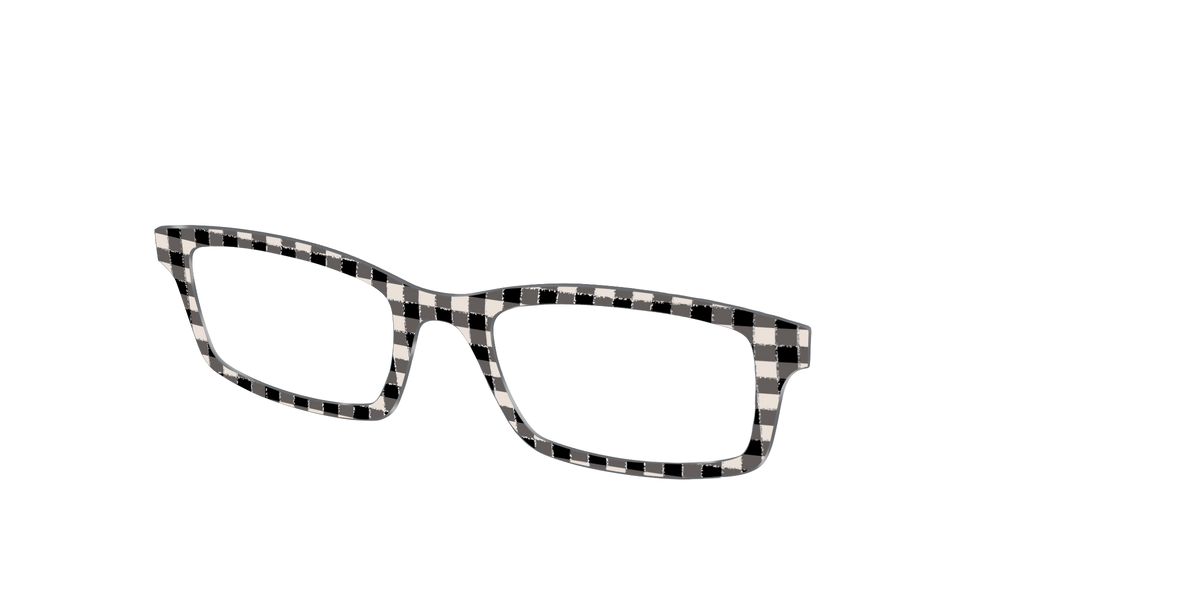The Black Buffalo Check with Glitter - Angle Top Image - Pair Eyewear