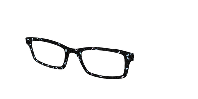 The Black Crescent Glitter - Angle Top Thumbnail - Pair Eyewear
