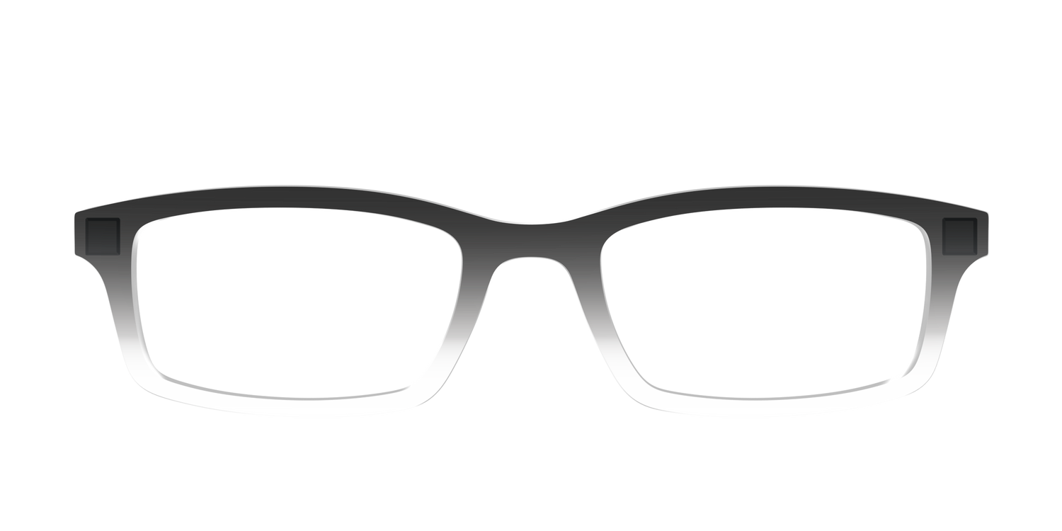 The Black Gradient Crystal - Front Top Image - Pair Eyewear