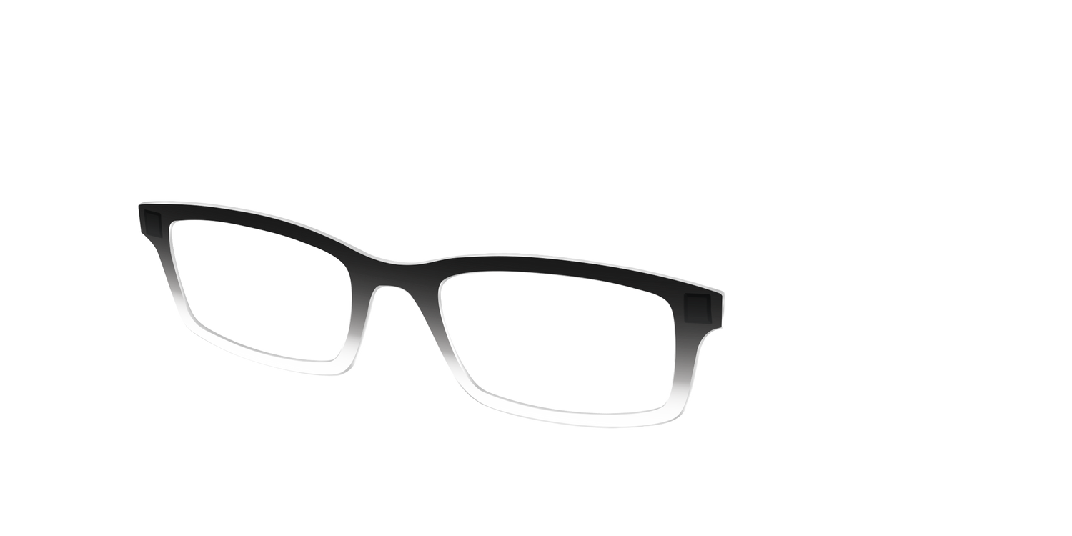 The Black Gradient Crystal - Angle Top Image - Pair Eyewear